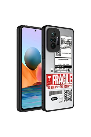 Xiaomi Redmi Note 10 Pro Uyumlu Kılıf Aynalı Desenli Kamera Korumalı Parlak Mirror Kapak Fragile
