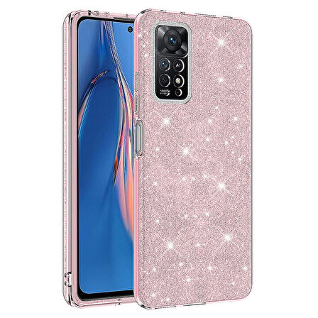Xiaomi Redmi Note 12 Pro 4G Uyumlu Kılıf Shining Silikon Pembe