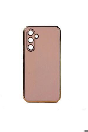Samsung Galaxy M14 Uyumlu Kılıf Bark Kapak Rose Gold