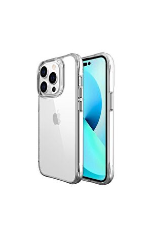 Apple iPhone 14 Pro Max Uyumlu Kılıf Şeffaf Ultra İnce Airbag Tasarımlı Okka Kapak