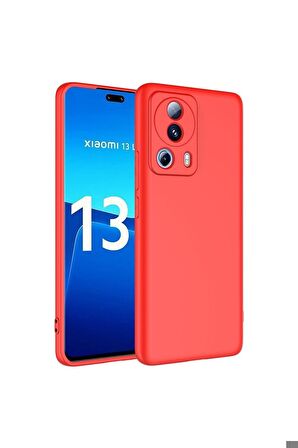 Xiaomi Mi 13 Lite Uyumlu Kılıf Mara Lansman Kapak Kırmızı