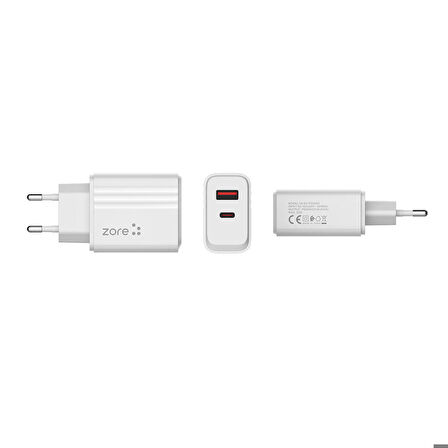 Play Serisi PL3 Lightning 2in1 Seyahat Şarj Aleti 20W