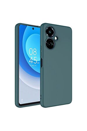 Tecno Camon 19 Pro Uyumlu Kılıf Mara Lansman Kapak Koyu Yeşil