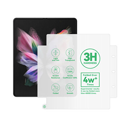 Samsung Galaxy Z Fold 2 Uyumlu Hizalama Aparatlı S-Fit Body Ekran Koruyucu