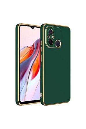 Xiaomi Redmi 12C Uyumlu Kılıf Bark Kapak Koyu Yeşil