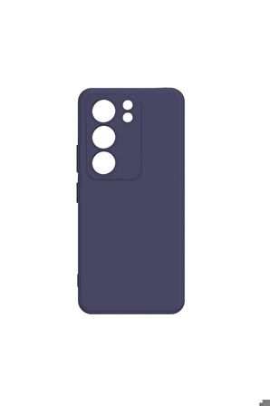 Vivo V29 5G Uyumlu Kılıf Biye Silikon Lacivert