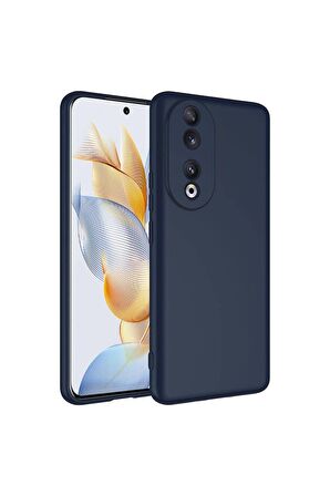 Huawei Honor 90 Uyumlu Kılıf Mara Lansman Kapak Lacivert