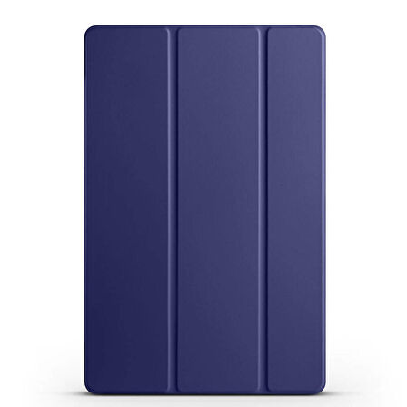 Samsung Galaxy Tab S9 Uyumlu Tablet Kılıfı Smart Cover Standlı Akıllı Kılıf Lacivert