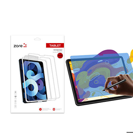 Samsung Galaxy Tab S9 Plus Uyumlu Kağıt Hisli Mat Paper-Like Ekran Koruyucu