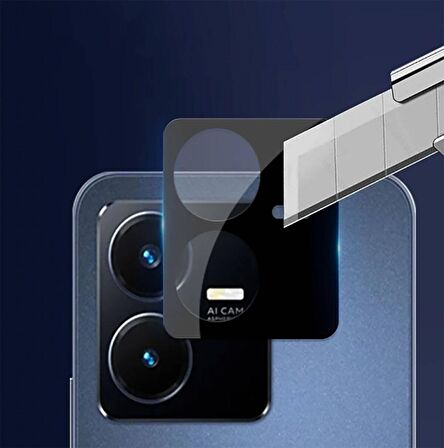 Vivo Y22 Uyumlu 3D Kamera Camı