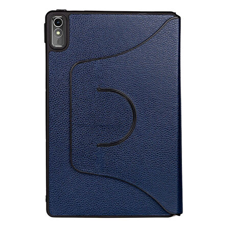 Lenovo Tab P11 11.5" (2.Nesil) Uyumlu Tablet Kılıfı Fest Dönebilen Standlı Kılıf Lacivert
