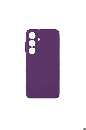 Samsung Galaxy S24 Uyumlu Kılıf Biye Silikon Mor