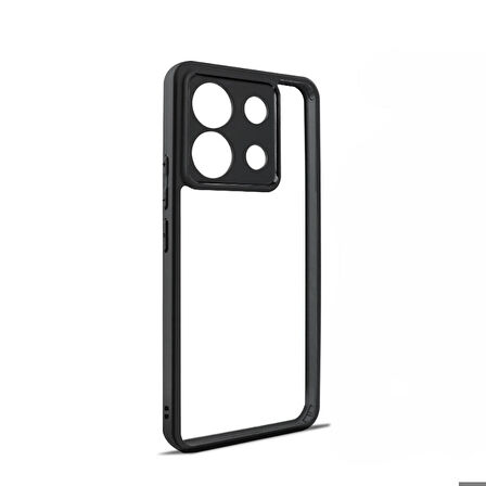 Xiaomi Redmi Note 13 Pro 5G Uyumlu Kılıf Kamera Korumalı Şeffaf Arka Yüzey New Roll Kapak