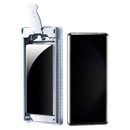 Samsung Galaxy S23 Ultra Uyumlu Uygulama Aparatlı 6in1 Privacy Easy Body Ekran Koruyucu