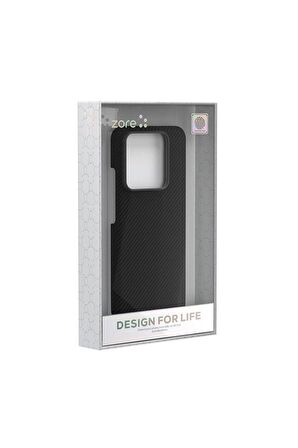 Xiaomi Mi 14 Uyumlu Kılıf Magsafe Şarj Özellikli 600D Kevlar Krek Karbon Kapak
