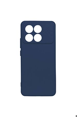Xiaomi Poco X6 Pro Uyumlu Kılıf Biye Silikon Lacivert