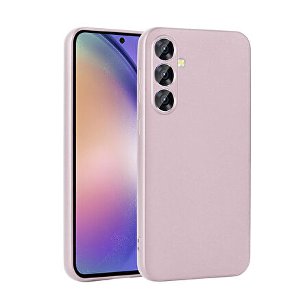 Samsung Galaxy A55 Uyumlu Kılıf Premier Silikon Kapak Rose Gold