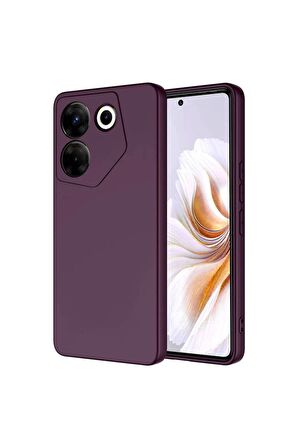 Tecno Camon 20 Pro 5G Uyumlu Kılıf Mara Lansman Kapak Koyu Mor