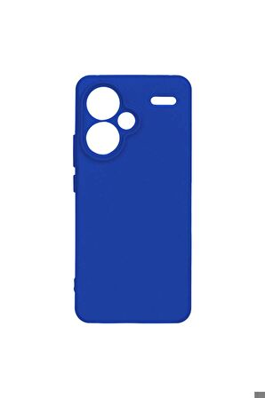 Xiaomi Redmi Note 13 Pro Plus 5G Uyumlu Kılıf Biye Silikon Mavi