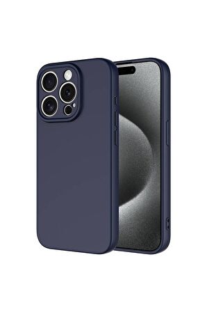 Apple iPhone 15 Pro Uyumlu Kılıf Mara Lansman Kapak Lacivert