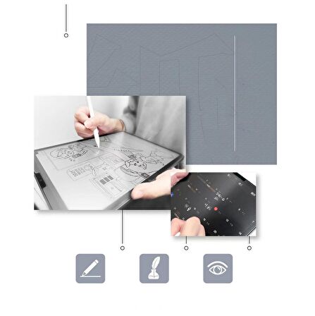 Samsung Galaxy Tab S9 Ultra SM-X910 Uyumlu Kağıt Hisli Mat Davin Paper Like Tablet Ekran Koruyucu