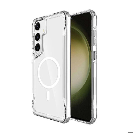Samsung Galaxy S24 Uyumlu Kılıf Magsafe Şarj Özellikli T-Max Magsafe Kapak