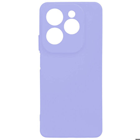 Infinix Hot 40 Pro Uyumlu Kılıf Biye Silikon Lila