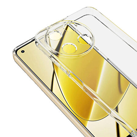 Realme 11 4G Uyumlu Kılıf Süper Silikon Yumuşak Esnek Şeffaf Kapak
