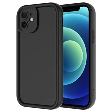 Apple iPhone 11 Uyumlu Kılıf Kamera Korumalı Esnek Yumuşak Ananas Kapak Siyah