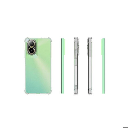 Realme 12 Lite Uyumlu Kılıf Sert Silikon Köşe Korumalı Nitro Anti Shock Silikon Kapak