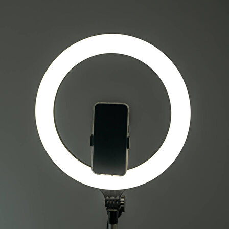 Canlı Yayın ve Ambiyans RGB Led Ring Light USB'li ve Telefon Stand 25W Işık RGB MJ38 RGB 25W 38cm