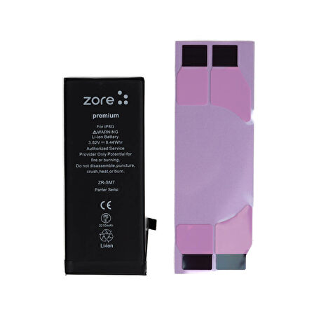 Apple iPhone 8 Uyumlu Zore Panter Serisi Batarya