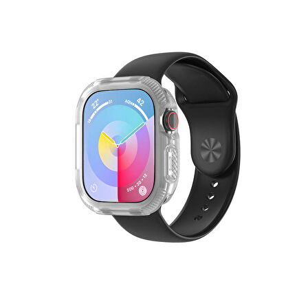 Apple Watch 10 46mm Uyumlu Silikon TPU Kasa Koruyucu Zore Watch Gard 17