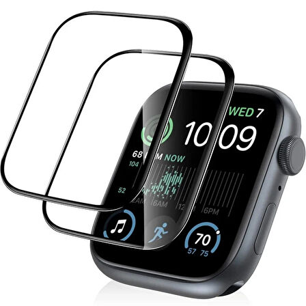 Apple Watch 10 42mm Uyumlu Çizilmeyi Önleyici Zore First Class Zore PMMA Pet Saat Ekran Koruyucu