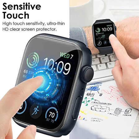 Apple Watch 10 42mm Uyumlu Çizilmeyi Önleyici Zore First Class Zore PMMA Pet Saat Ekran Koruyucu