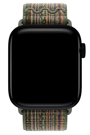Apple Watch 10 42mm Uyumlu KRD-91 Hasır Kordon Strap Kayış
