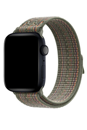 Apple Watch 10 42mm Uyumlu KRD-91 Hasır Kordon Strap Kayış