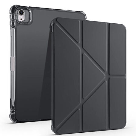 Apple iPad Air 11 2025 M3 Kılıf Zore Tri Folding Kalem Bölmeli Standlı Kılıf
