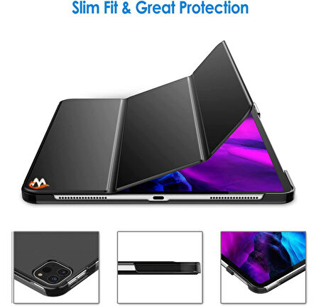 Apple iPad Air 11 2025 M3 Zore Smart Cover Standlı 1-1 Kılıf