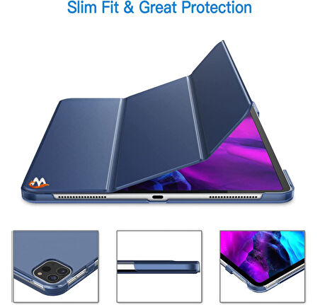 Apple iPad Air 11 2025 M3 Zore Smart Cover Standlı 1-1 Kılıf