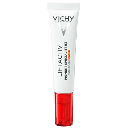 Vichy Leke Karşıtı Bakım Rutini Vichy Liftactiv Specialist B3 Serum 30 ml + Pigment Specialist B3 SPF50+ Göz Bakım Kremi 15 ml (PREMIUM KIRMIZI ÇANTA HEDİYE)
