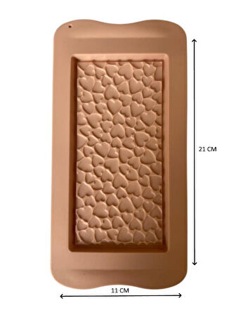 SİLİKON ÇİKOLATA KALIBI MİNİ KALP 21*11 CM