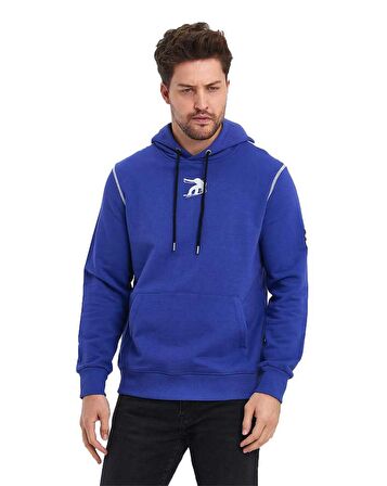 Snowboard Nakış Logo Baskılı Gri Sweatshirt