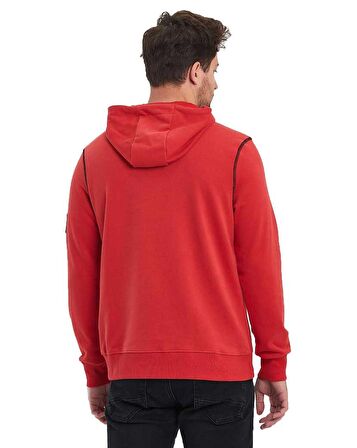 Snowboard Nakış Logo Baskılı Gri Sweatshirt