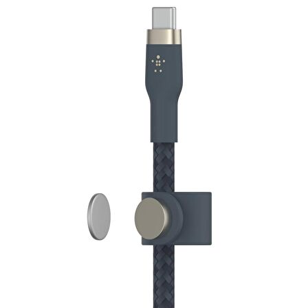 Global BOOST Pro Flex Apple MFI Lisanslı Type-C to Lightning (3m) Fast Şarj Mıknatıslı Örgülü Kablo Siyah WNE1046
