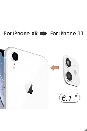 Apple iPhone XR Uyumlu CP-03 iPhone 11 Kamera Lens Dönüştürücü Gri