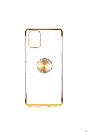 Samsung Galaxy M31S Uyumlu Kılıf Gess Silikon Gold