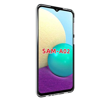 Samsung Galaxy A02 Uyumlu Kılıf Süper Silikon Kapak