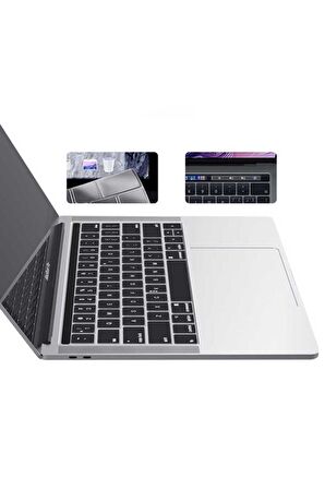 Apple Macbook 15.4' Pro A1286 Retina Klavye Koruyucu Şeffaf Silikon Ped