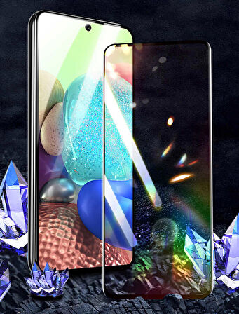 Samsung Galaxy A55 Uyumlu Kenarları Kırılmaya Dayanıklı Cam Ekran Koruyucu